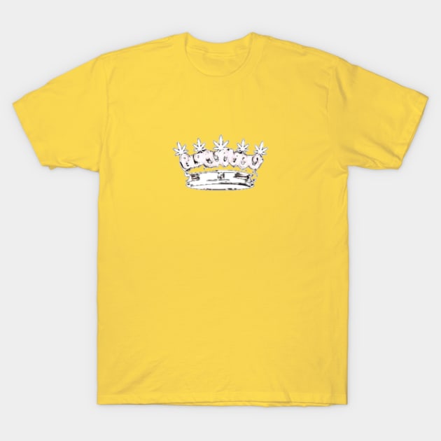 White crown Herb Queens T-Shirt by herbqueens